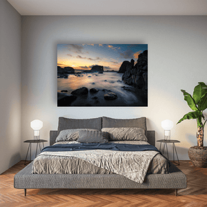 elephant-rock-sea-arch-sunset-ballintoy Pano