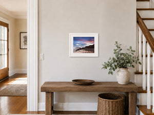 Evening light on the North Beach, 16 x 12 inch hallway display