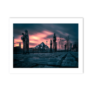 famine-memorial-dramatic-sunset-docklands PM