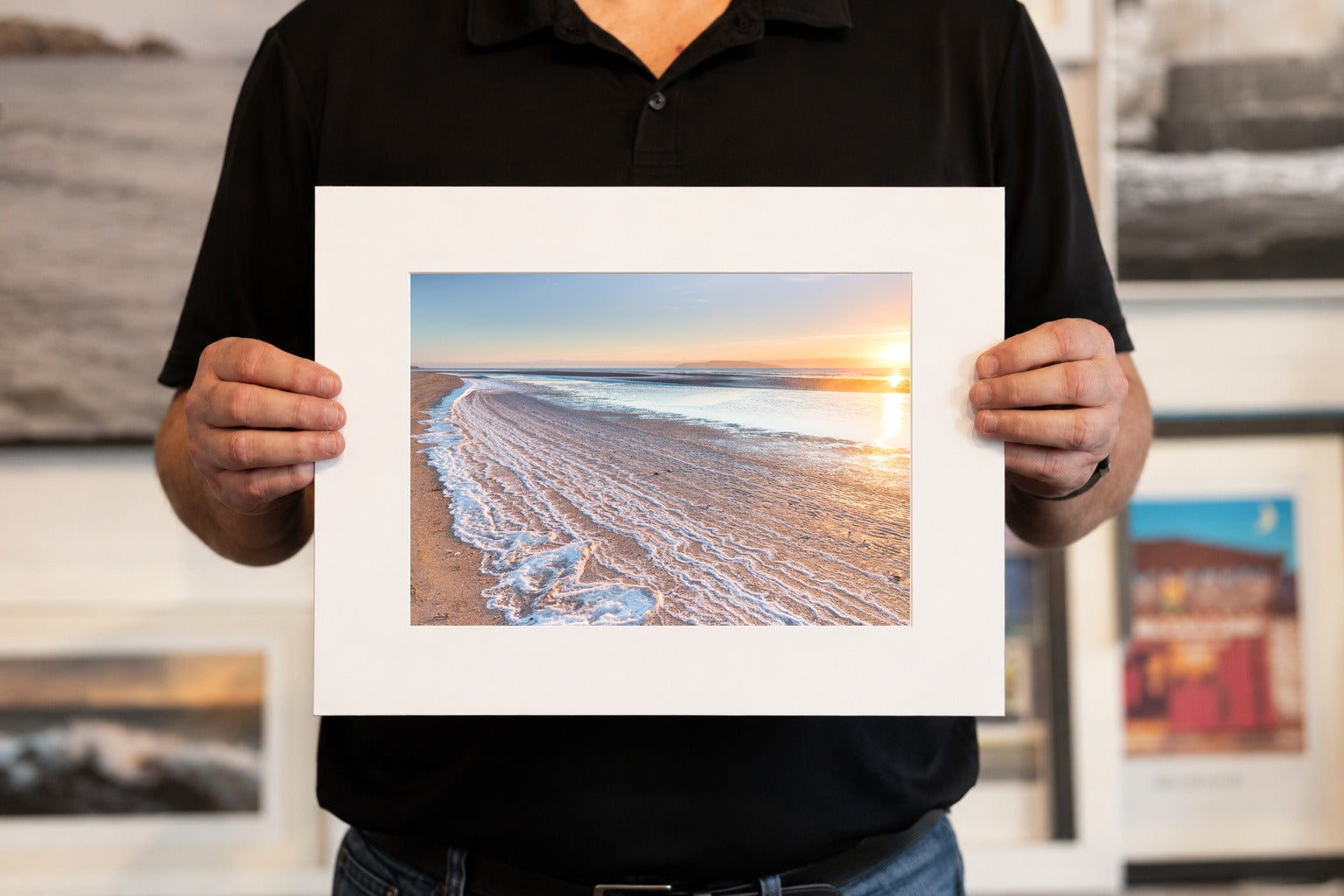 Frosty Sourch Beach, limited 16 x 12 inch Nua Photography print