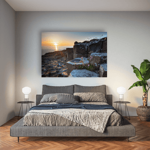 giants-causeway-sea-thrift-sunset Pano