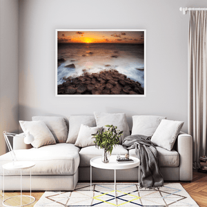 giants-causeway-sunset-hexagonal-basalt-columns WFW
