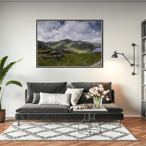 Nua Photography Print Glanmore Lake and Caha Mountains Valley View, Co. Cork Glanmore Lake Caha Mountains Valley View Print | Nua Photography