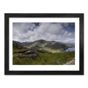 Nua Photography Print Glanmore Lake and Caha Mountains Valley View, Co. Cork Glanmore Lake Caha Mountains Valley View Print | Nua Photography