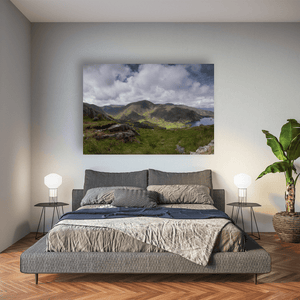 Nua Photography Print Glanmore Lake and Caha Mountains Valley View, Co. Cork Glanmore Lake Caha Mountains Valley View Print | Nua Photography