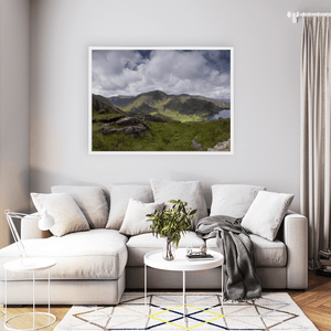 Nua Photography Print Glanmore Lake and Caha Mountains Valley View, Co. Cork Glanmore Lake Caha Mountains Valley View Print | Nua Photography