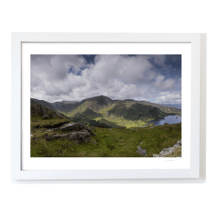 Nua Photography Print Glanmore Lake and Caha Mountains Valley View, Co. Cork Glanmore Lake Caha Mountains Valley View Print | Nua Photography