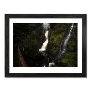 Glenariff Waterfalls in Misty Gorge, Co. Down fine art photography print by Nua Photography
