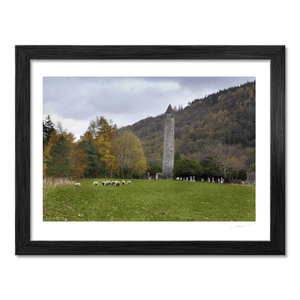 glendalough-round-tower-autumn-sheep-grazing BF