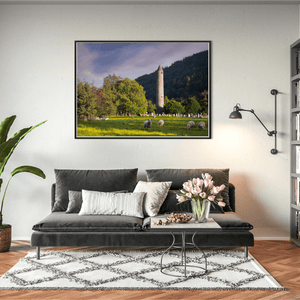 glendalough-round-tower-sheep-golden-hour BFW