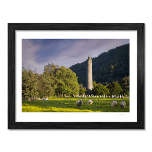 glendalough-round-tower-sheep-golden-hour BF