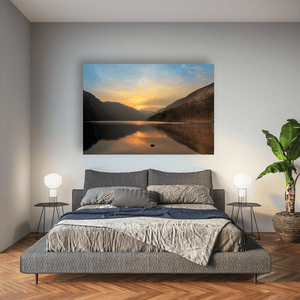 glendalough-upper-lake-golden-sunset Pano