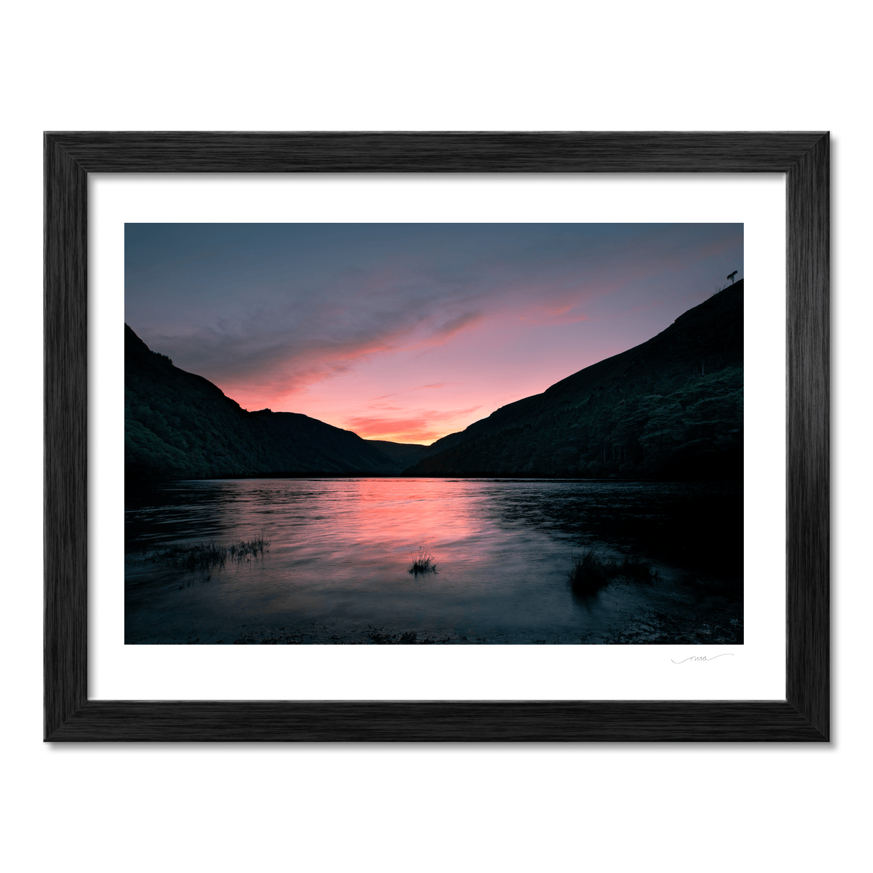 glendalough-upper-lake-sunset-glow PM
