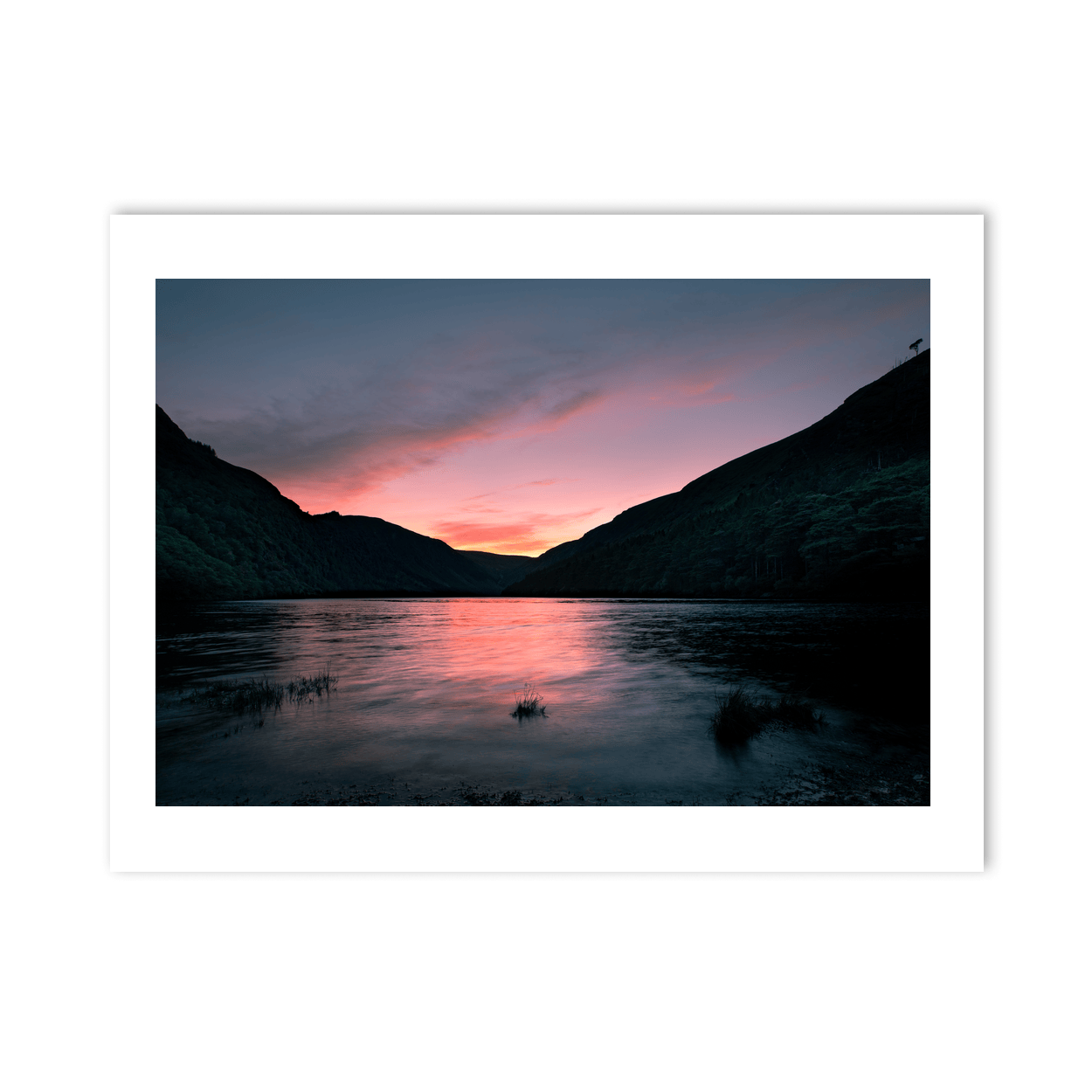 glendalough-upper-lake-sunset-glow PM