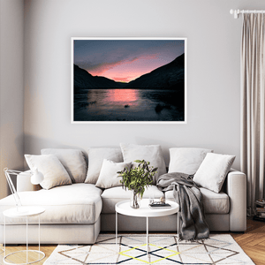 glendalough-upper-lake-sunset-glow WFW