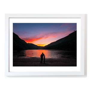 glendalough-upper-lake-sunset-silhouette WF