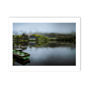 Nua Photography Print Gougane Barra Church on a Misty Morning, Co. Cork Gougane Barra Church Misty Morning Print | Nua Photography