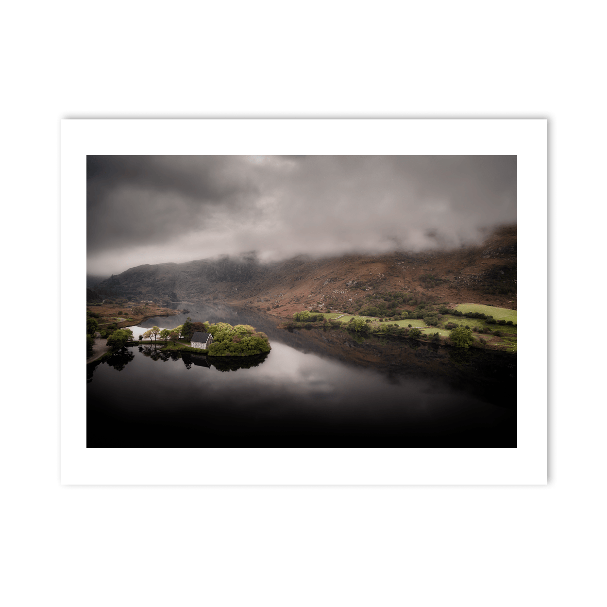Nua Photography Print Gougane Barra Church Misty Morning Reflection, Co. Cork Gougane Barra Church Misty Morning Reflection Print | Nua Photography