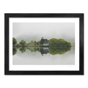 Nua Photography Print Gougane Barra Church Misty Morning Reflection, Co. Cork (3) Gougane Barra Church Misty Morning Reflection Print | Nua Photography