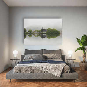 Nua Photography Print Gougane Barra Church Misty Morning Reflection, Co. Cork (3) Gougane Barra Church Misty Morning Reflection Print | Nua Photography