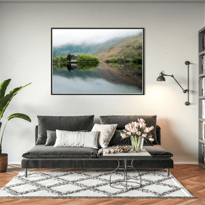 Nua Photography Print Gougane Barra Church Misty Morning Reflection, Co. Cork (4) Gougane Barra Church Misty Morning Reflection Print | Nua Photography