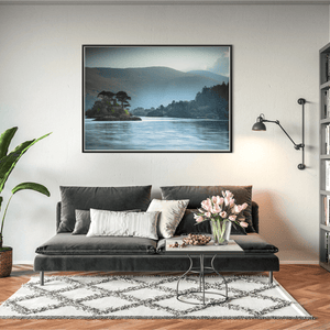 Nua Photography Print Gougane Barra Lake and Island on a Misty Morning, Co. Cork Gougane Barra Lake Misty Morning Print | Nua Photography