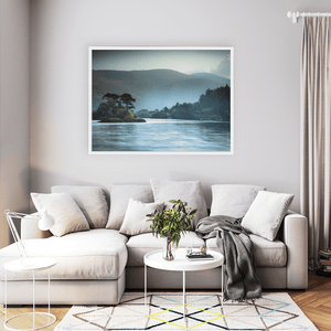 Nua Photography Print Gougane Barra Lake and Island on a Misty Morning, Co. Cork Gougane Barra Lake Misty Morning Print | Nua Photography