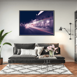 Nua Photography Print GPO O'Connell Street Light Trails at Night, Dublin City GPO O'Connell Street Light Trails Night Print | Nua Photography