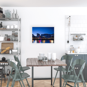 Nua Photography Print Grand Canal Dock Blue Hour Reflections, Dublin City Grand Canal Dock Blue Hour Reflections Print | Nua Photography