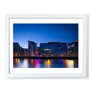 Nua Photography Print Grand Canal Dock Blue Hour Reflections, Dublin City Grand Canal Dock Blue Hour Reflections Print | Nua Photography
