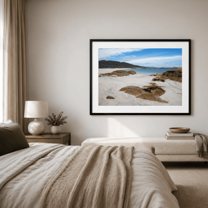 gurteen-beach-roundstone-white-sand-rocks Pano