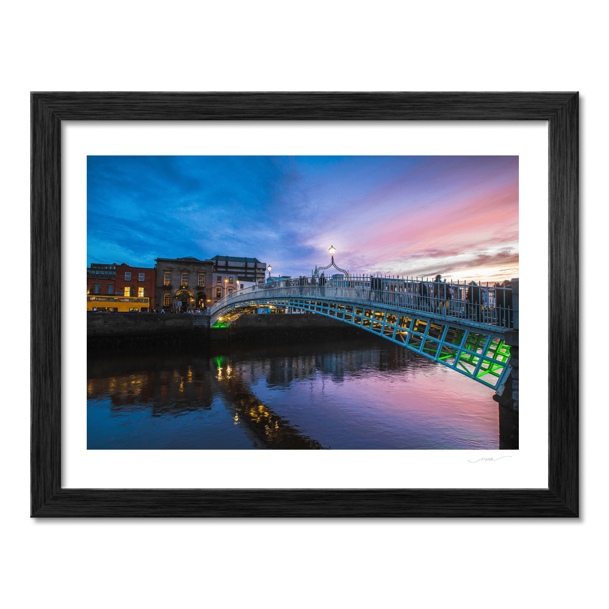 ha-penny-bridge-sunset-river-liffey PM