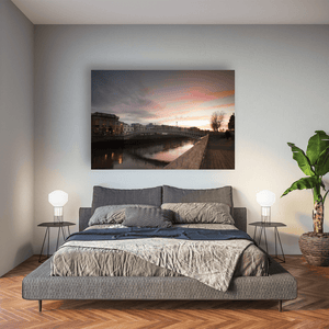 hapenny-bridge-sunset-river-liffey-2 Pano