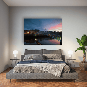 hapenny-bridge-sunset-river-liffey Pano