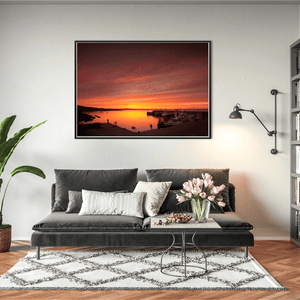 harbour-sunrise-fiery-sky-fishing-boats BFW