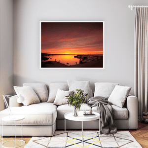 harbour-sunrise-fiery-sky-fishing-boats WFW