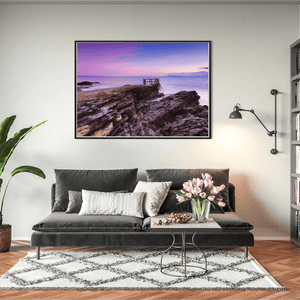 Nua Photography Print High Rock Crimson Sky at Sunset, Portmarnock Co. Dublin High Rock Portmarnock Crimson Sky Print | Nua Photography