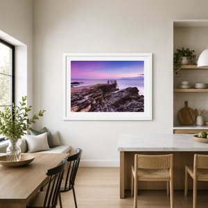 Nua Photography Print High Rock Crimson Sky at Sunset, Portmarnock Co. Dublin High Rock Portmarnock Crimson Sky Print | Nua Photography
