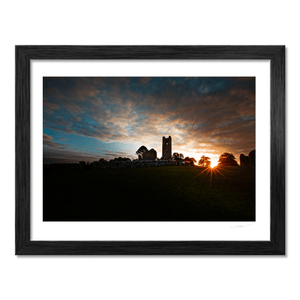 hill-of-slane-ruins-sunset-sunburst BF