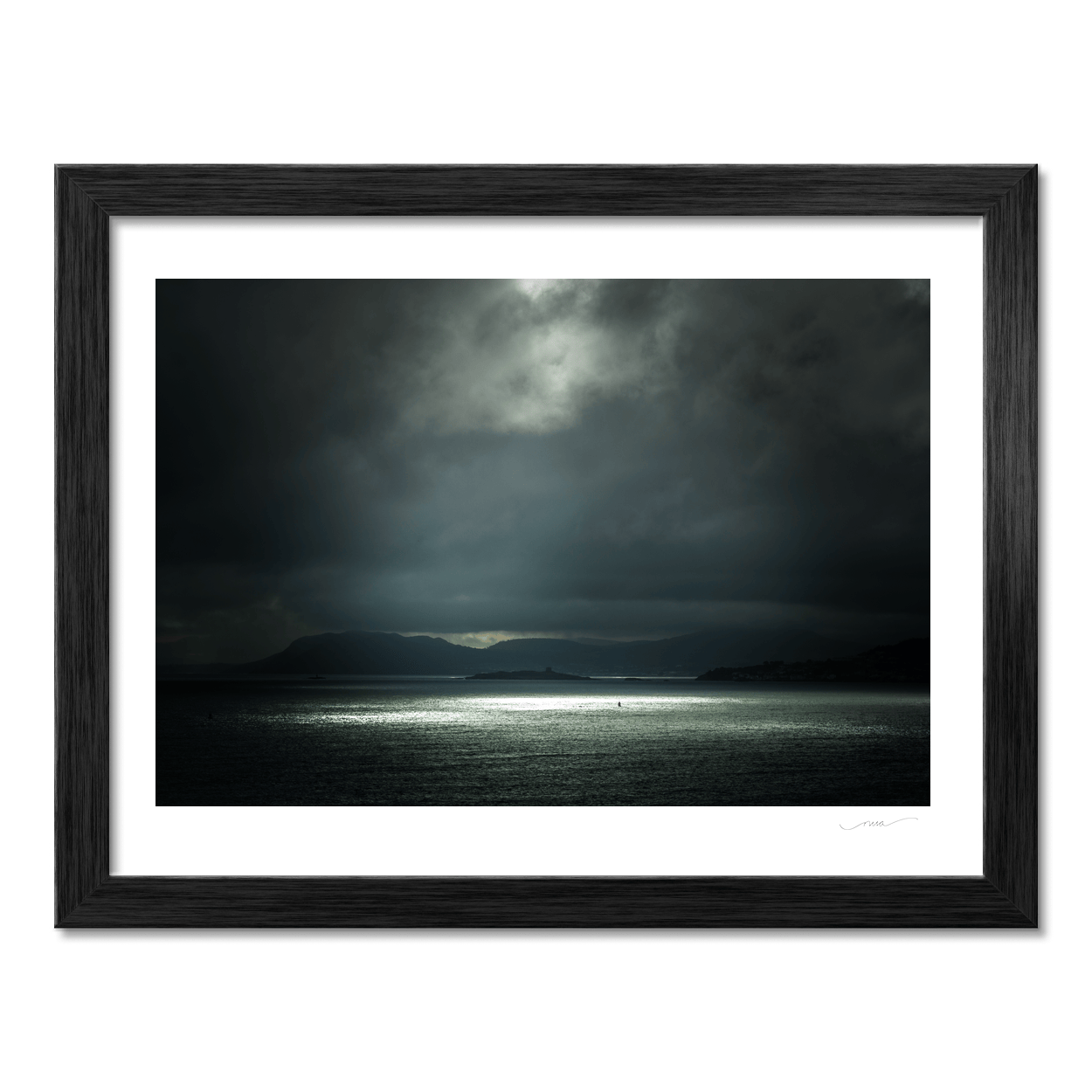 Nua Photography Print Sign of Rain Over Howth Bay, Co. Dublin Sign of Rain Over Howth Bay Print | Nua Photography