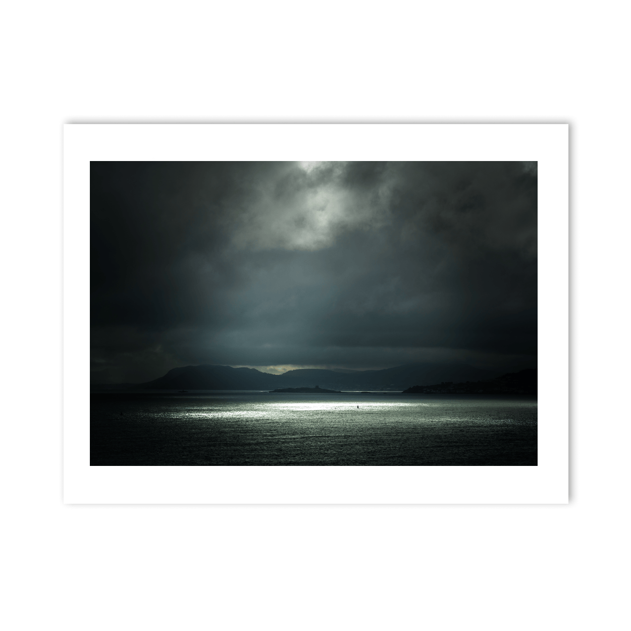 Nua Photography Print Sign of Rain Over Howth Bay, Co. Dublin Sign of Rain Over Howth Bay Print | Nua Photography