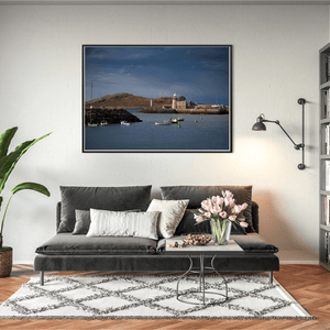 Nua Photography Print Howth Harbour Lighthouse with Ireland's Eye, Co. Dublin Howth Harbour Lighthouse Ireland's Eye | Nua Photography