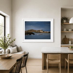 Nua Photography Print Howth Harbour Lighthouse with Ireland's Eye, Co. Dublin Howth Harbour Lighthouse Ireland's Eye | Nua Photography