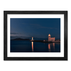 Nua Photography Print Howth Harbour Lighthouse at Night, Co. Dublin Howth Harbour Lighthouse at Night Print | Nua Photography