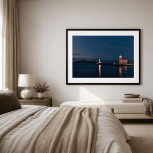 Nua Photography Print Howth Harbour Lighthouse at Night, Co. Dublin Howth Harbour Lighthouse at Night Print | Nua Photography