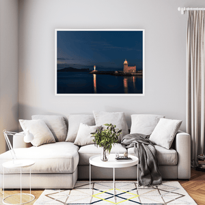 Nua Photography Print Howth Harbour Lighthouse at Night, Co. Dublin Howth Harbour Lighthouse at Night Print | Nua Photography