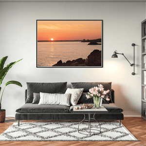 Nua Photography Print Howth Harbour Sunset with Golden Glow, Co. Dublin Howth Harbour Sunset Golden Glow | Nua Photography