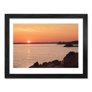 Nua Photography Print Howth Harbour Sunset with Golden Glow, Co. Dublin Howth Harbour Sunset Golden Glow | Nua Photography