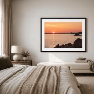 Nua Photography Print Howth Harbour Sunset with Golden Glow, Co. Dublin Howth Harbour Sunset Golden Glow | Nua Photography