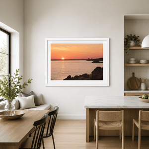 Nua Photography Print Howth Harbour Sunset with Golden Glow, Co. Dublin Howth Harbour Sunset Golden Glow | Nua Photography